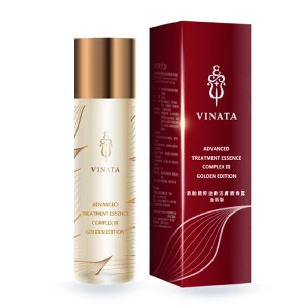 VINATA 酒粕精粹逆齡活膚青春露（金裝版五組）120ml｜酵母發酵 × 多重植萃 × 深層保濕｜緊緻拉提・亮白修護・提升彈性